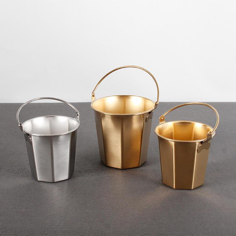 Xô inox 304 đựng đá , khoai tay , decor , Xô ướp lạnh inox 304 không gỉ