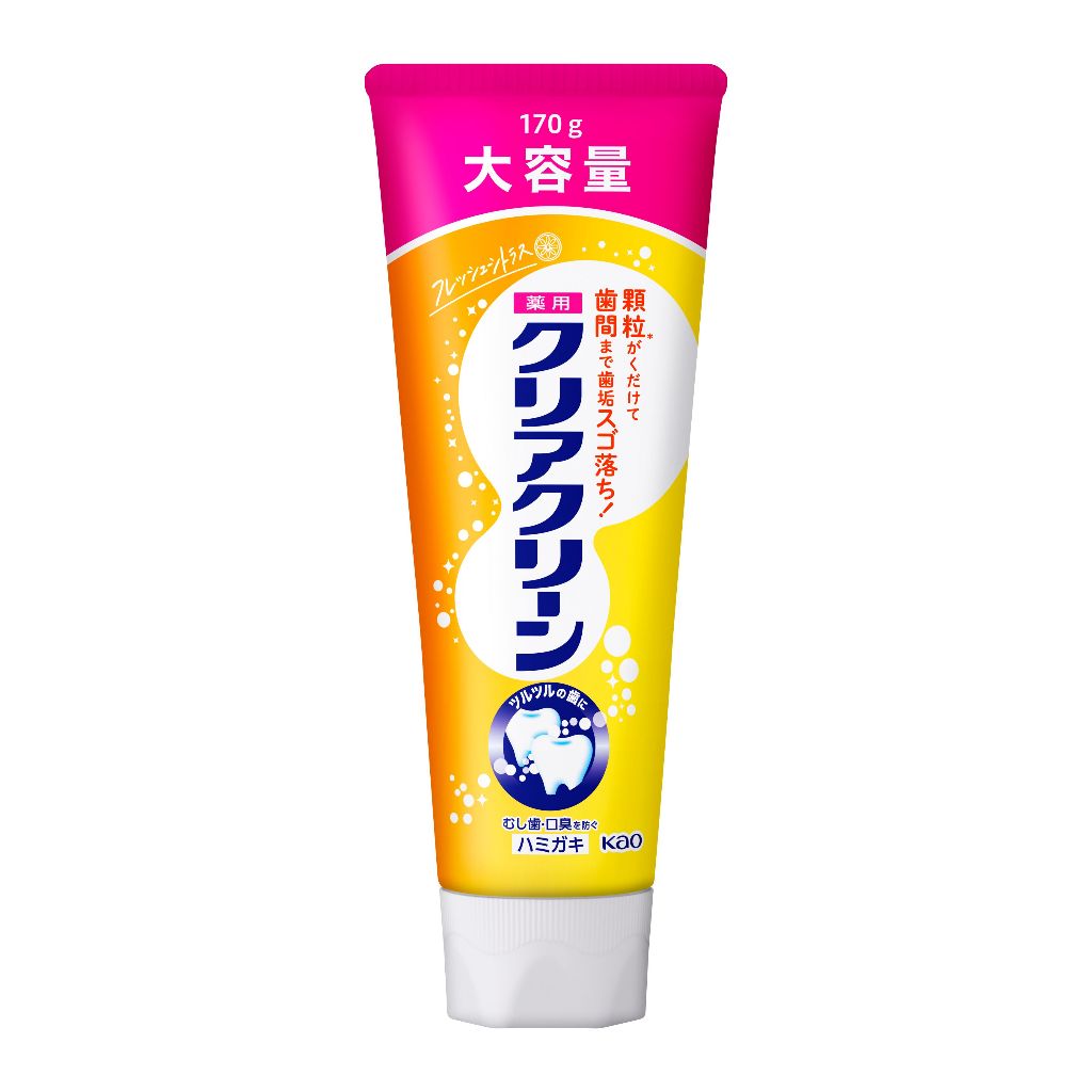 Clear Clean Fresh Citrus-Kem Đánh Răng Kao Nhật 170g - Fresh Citrus (cam)