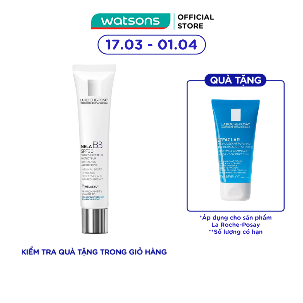 Kem Dưỡng La Roche Posay Mờ Thâm Nám Mela B3 Anti-Dark Spots 40ml