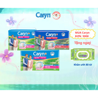 [RẺ_CHÍNH HÃNG] Tã/Bỉm quần Caryn siêu mỏng Size M16/L14/XL12 gói tiện mang đi - Kim Ngọc