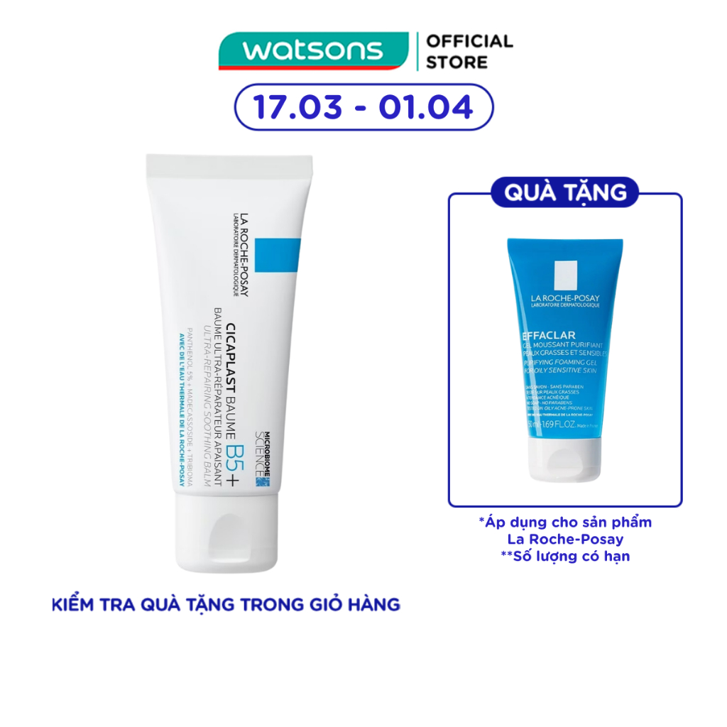 Kem Dưỡng Da La Roche-Posay Làm Dịu Kích Ứng & Phục Hồi Da B5+ 40ml