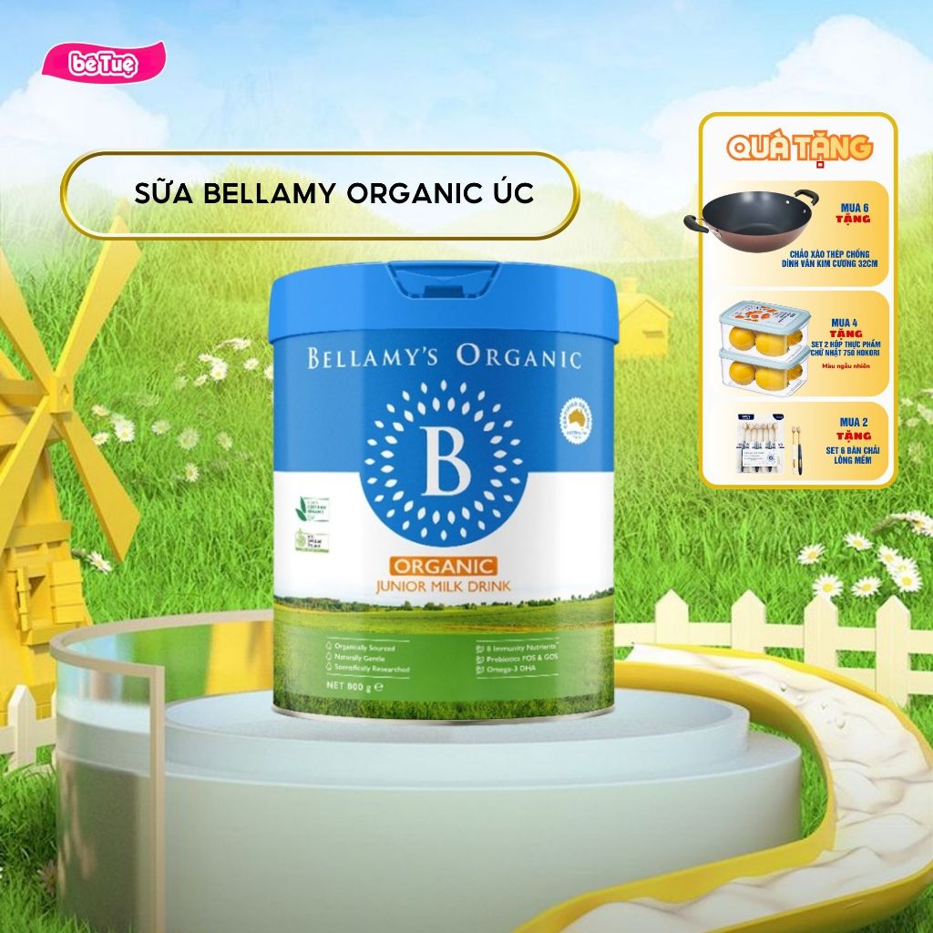 [CÓ QUÀ] Sữa Hữu Cơ Bellamy's Organic Classic 2.0 8HMO - Dễ Hấp Thu,Tăng Cường Miễn Dịch - Bellamy's
