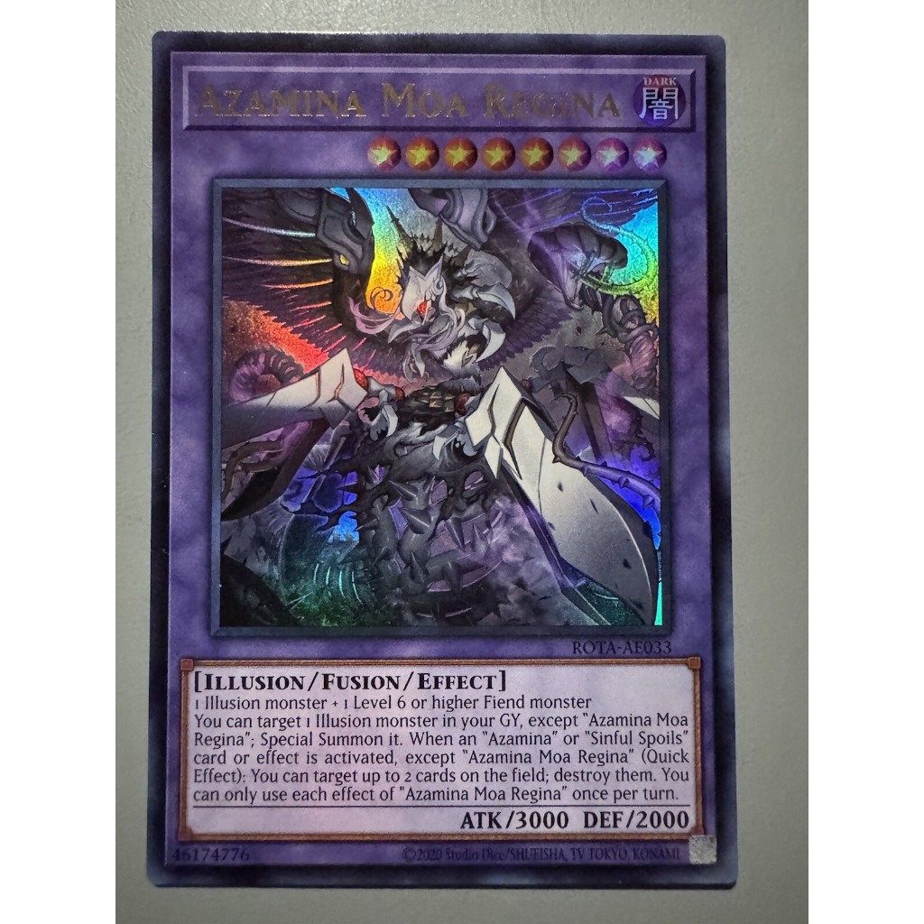 AE Ultra Rare [ Dưa Hấu ] Lá bài thẻ bài Azamina Moa Regina - Tặng bọc nhựa FUSION