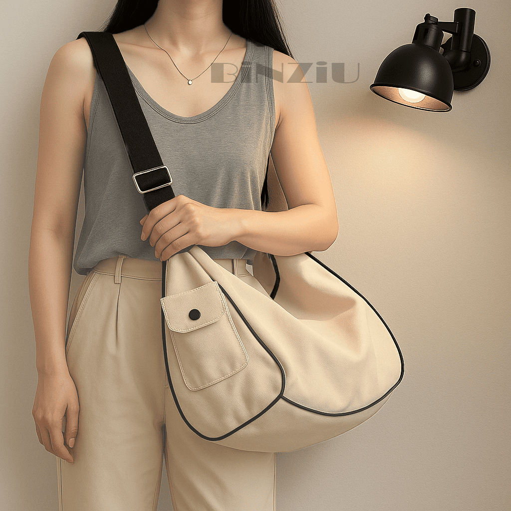 Túi Đeo Chéo Canvas Thời Trang Phù Hợp Đi Học , Đi Chơi Và Du Lịch -Vừa Tập Sách,Laptop_BiNZiU