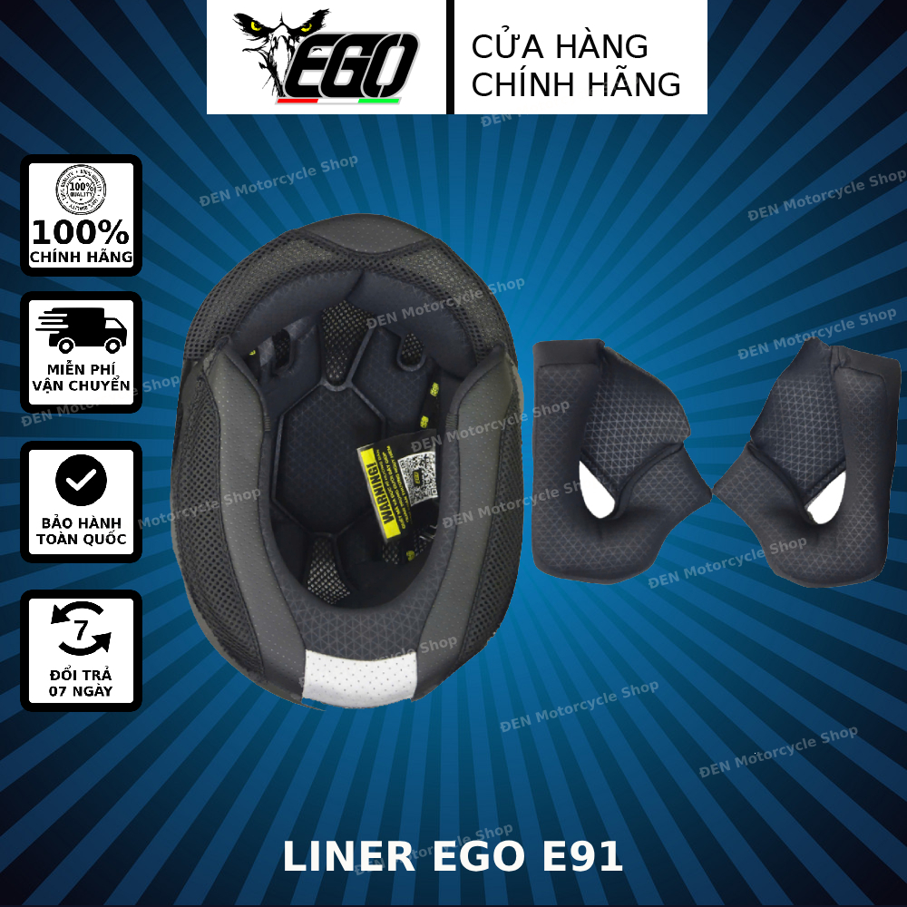 Lót thay thế mũ bảo hiểm EGO E91