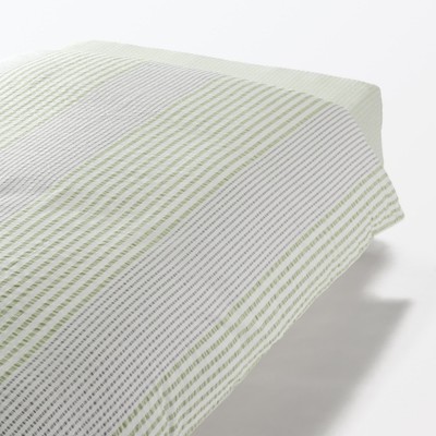 [26SS] MUJI Vỏ Chăn Cotton Seersucker