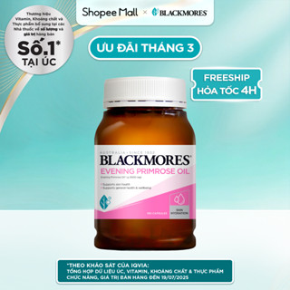[LIVESTREAM] Tinh Dầu Hoa Anh Thảo Hỗ Trợ Cân Bằng Nội Tiết Tố Blackmores Evening Primrose Oil 190 Viên/Lọ