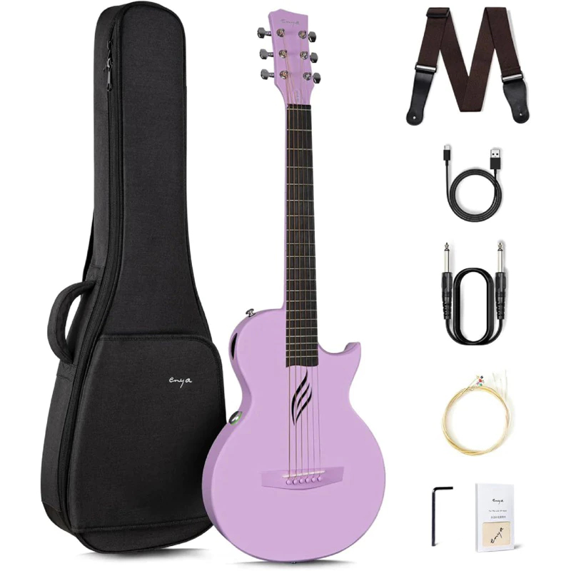 Đàn Guitar Enya Nova Go SP1 Có EQ và kết nối bluetooth - Size Mini 1/2 Acoustic - Kèm phụ kiện chính