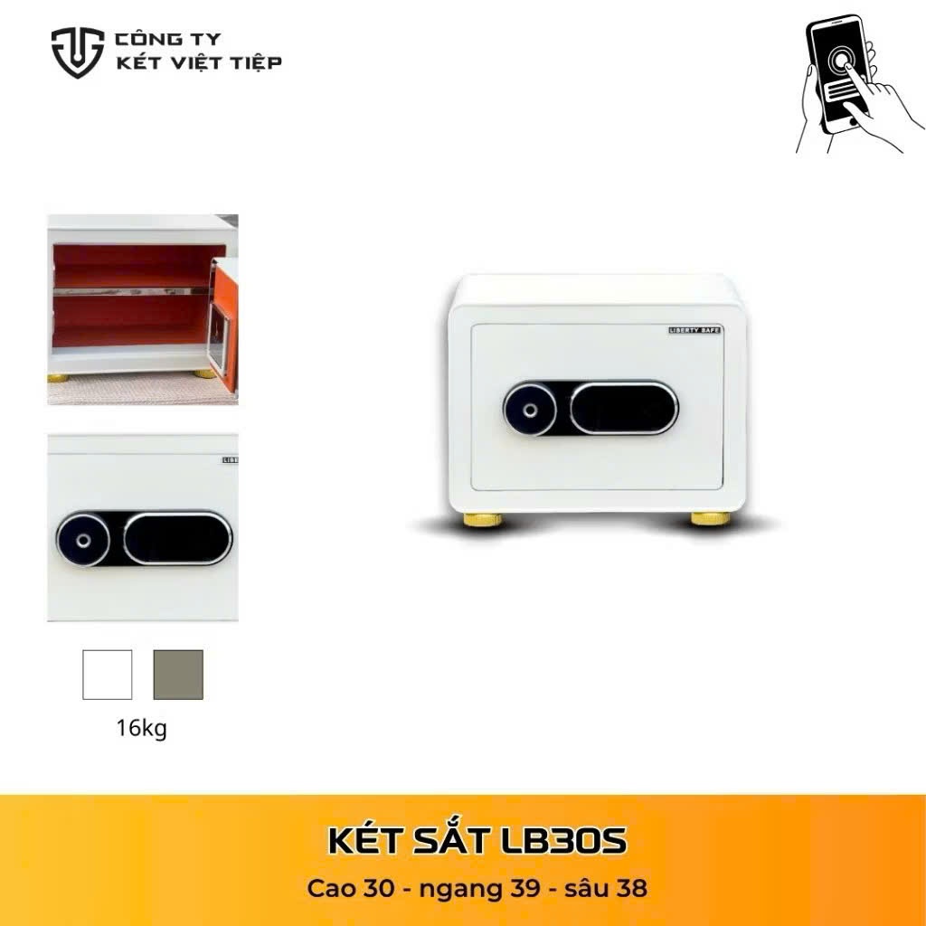 Két Sắt Liberty Cao Cấp LB30s Khóa Vân Tay Điện Tử Kết Nối Điện Thoại