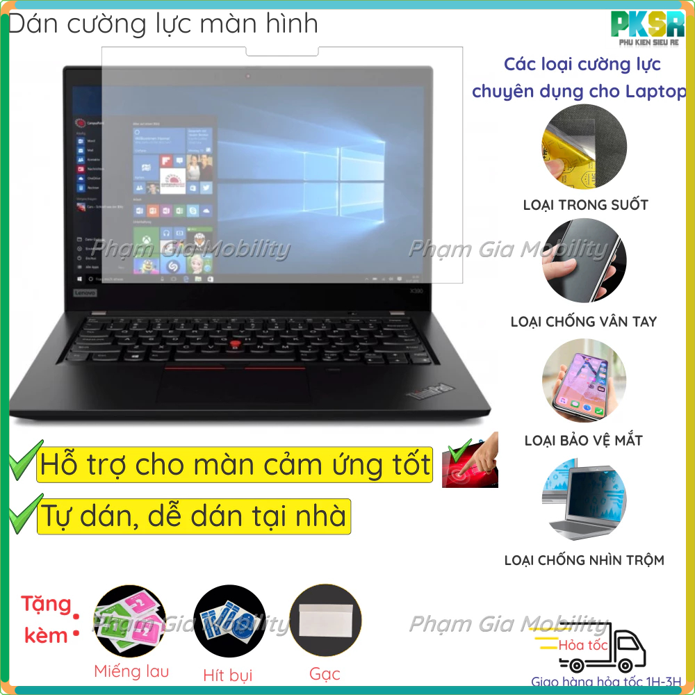 Dán màn hình cường lực cho Thinkpad X13 X12 Yoga gen 1 2 3 4 Detachable X270 X390 X13S L380 L390 Yog
