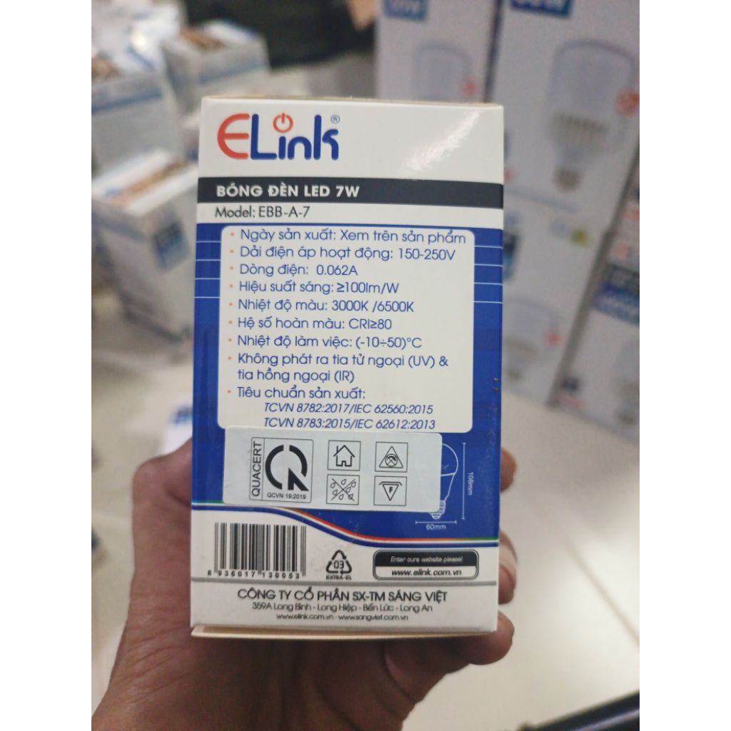 Bóng Đèn LED ELink trụ nhôm 7W
