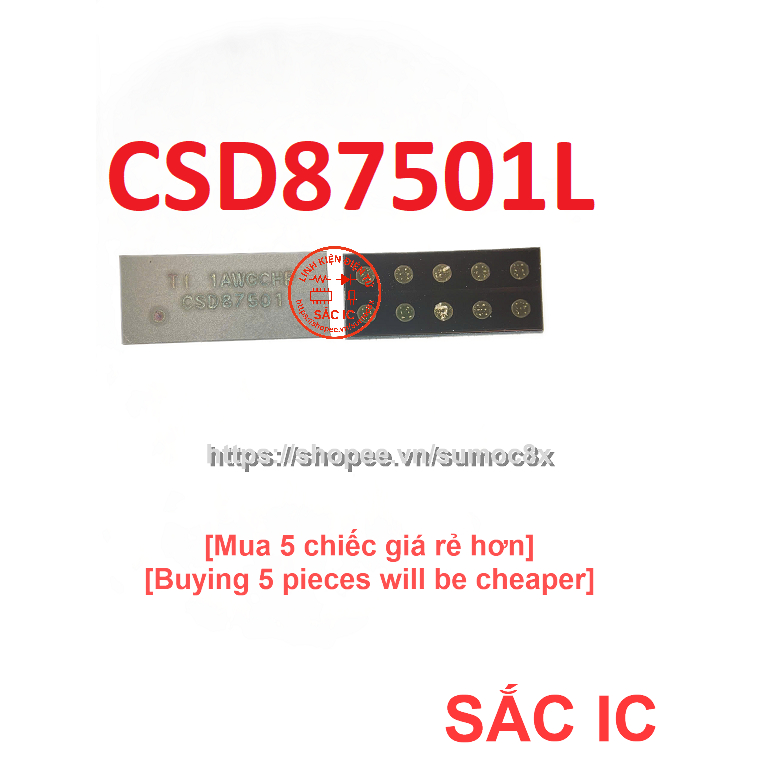 [C16] CSD87501L CSD87501LT CSD87501 87501 ic nguồn trên bo mạch - Mới nguyên bản - Original NEW