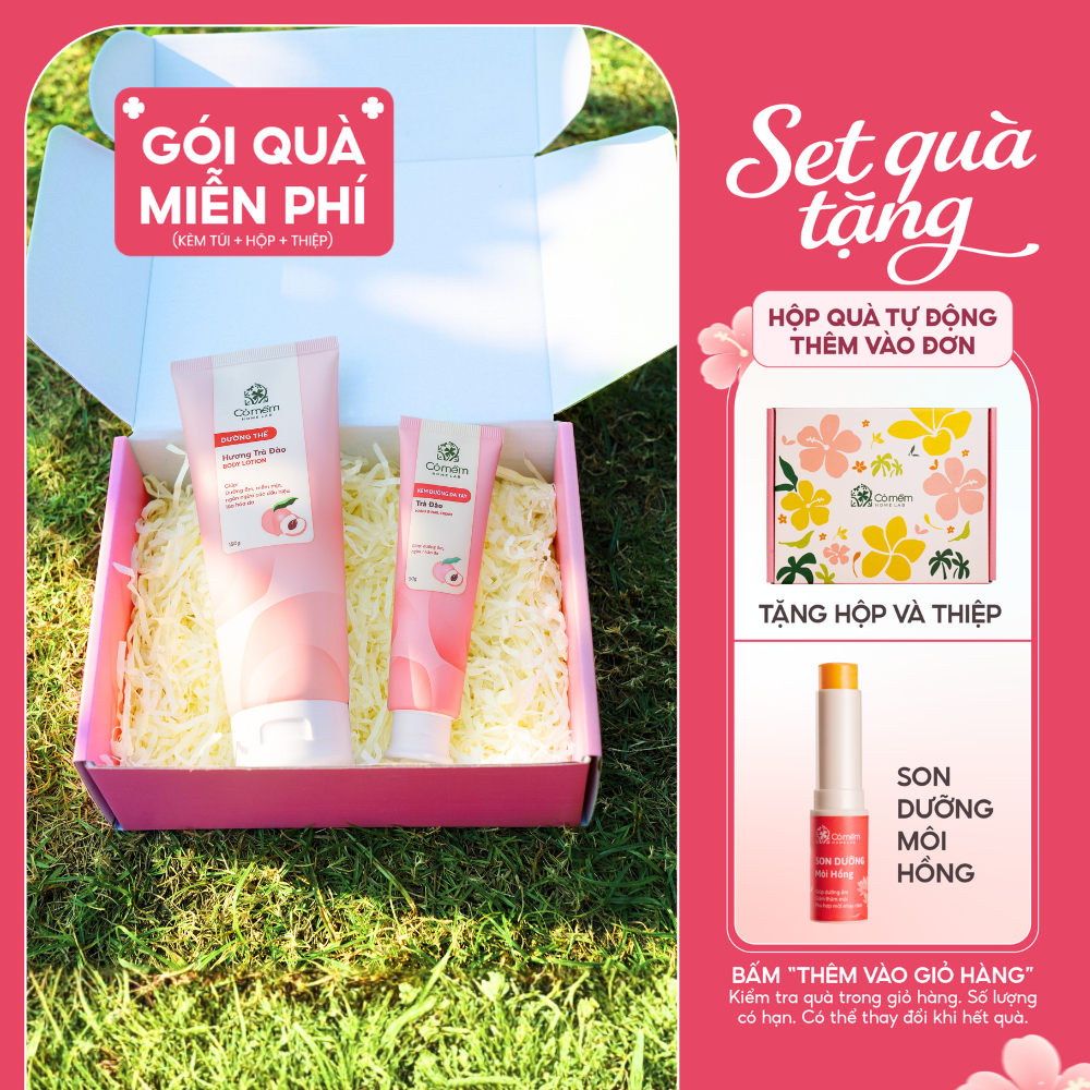 [Set Quà Tặng] Combo Dưỡng Thể & Kem Dưỡng Da Tay Cỏ Mềm | Quà tặng người yêu, mẹ, cô giáo