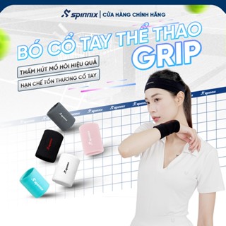Băng cổ tay pickleball Spinnix Grip cotton thấm hút mồ hôi bó cổ tay giữ tay khô