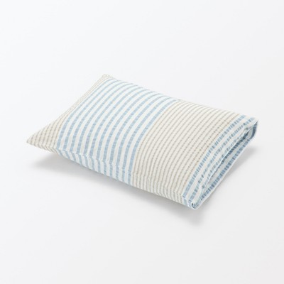 [26SS] MUJI Vỏ Gối Cotton Seersucker