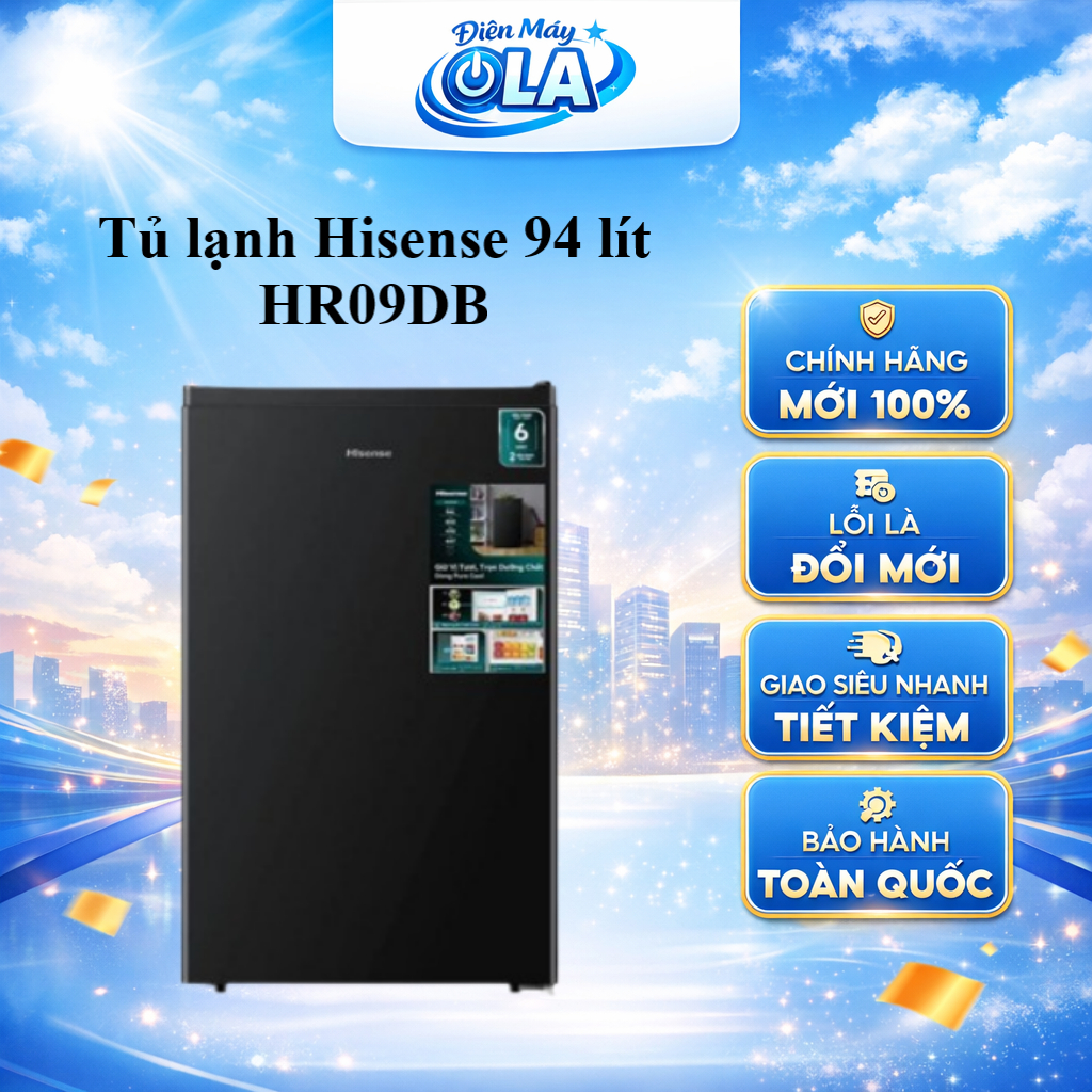 Tủ lạnh Hisense 94 lít HR09DB (CÓ ĐÓNG TUYẾT) - GIAO TOÀN QUỐC
