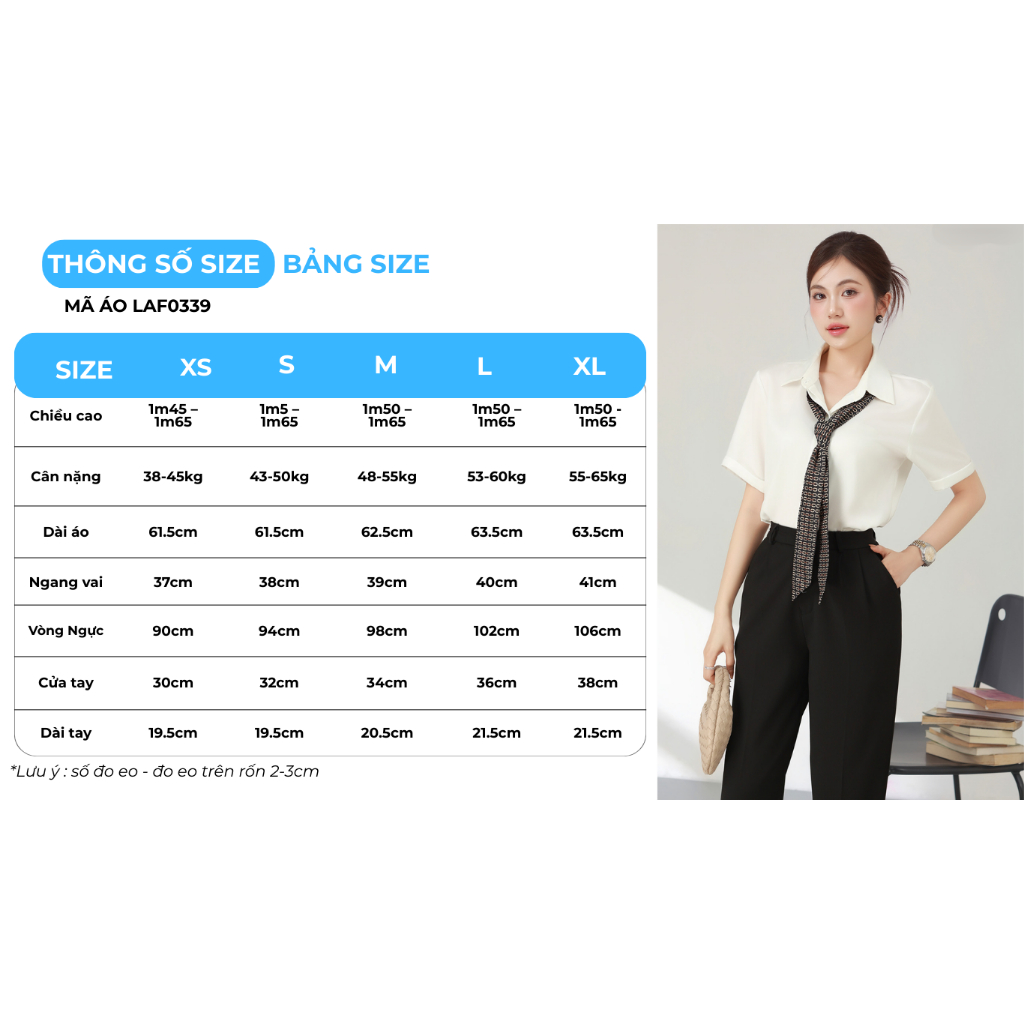 Áo Sơ Mi Nữ GUMAC - Công Sở Tay Ngắn Nẹp Đôi Giấu Nút Lai Lật Đứng Form Chất Lụa Dày Dặn Cao Cấp LAF0339  | BigBuy360 - bigbuy360.vn