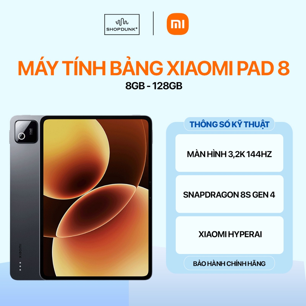 Máy Tính Bảng Xiaomi Pad 8 8GB 128GB Chính Hãng