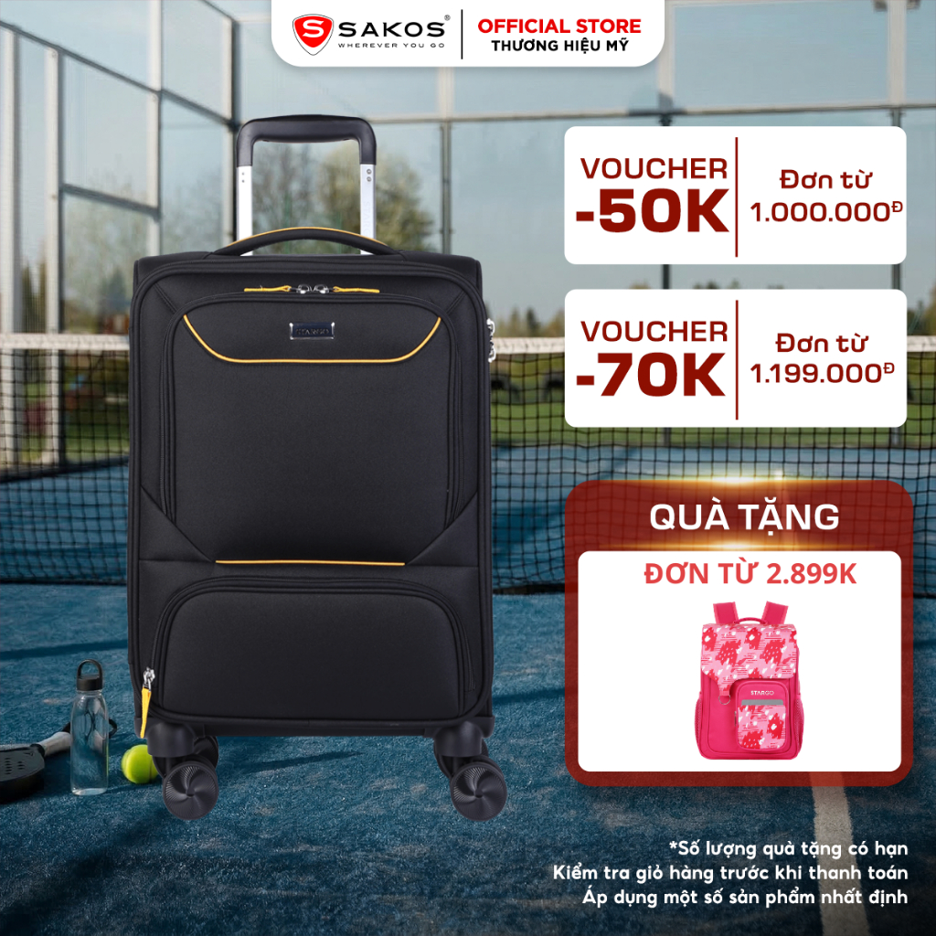 Vali Kéo Vải Du Lịch STARGO SATUS - Size S/M (20inch/ 24inch) - Xách tay/ Ký Gửi - Khóa TSA - Dây Kéo Đôi Chống Rạch