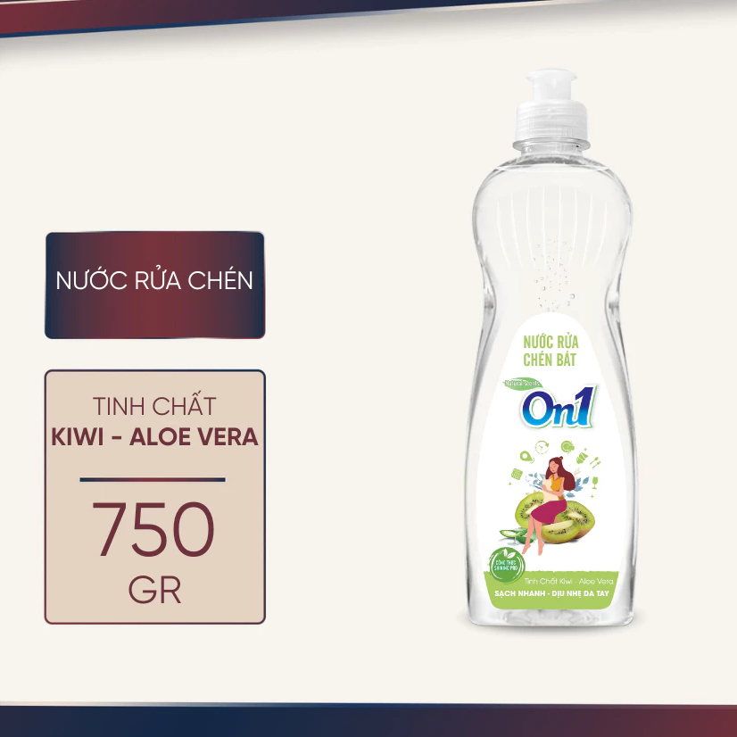 [Top Value] NƯỚC RỬA CHÉN ON1 KIWI-ALOEVERA/CHANH SẢ1 750G/CH15