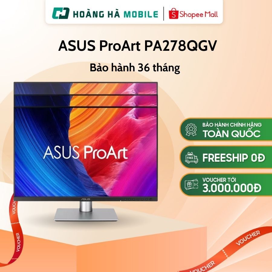 Màn hình ASUS ProArt PA278QGV (27inch/QHD/IPS/120Hz/5ms/loa) - Chính hãng