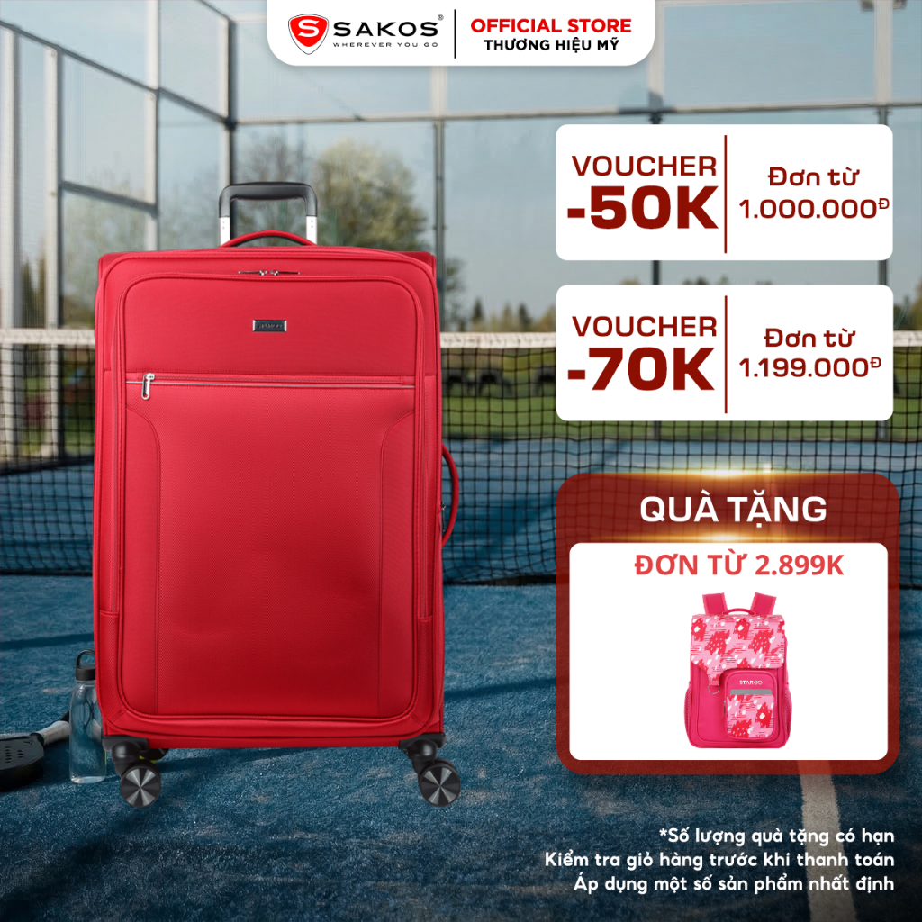 Vali Kéo Vải Du Lịch STARGO INTENS - Size S/M/L (20/ 24/ 28inch) - Xách tay/ Ký Gửi - Khóa TSA - Kéo Đôi Chống Rạch