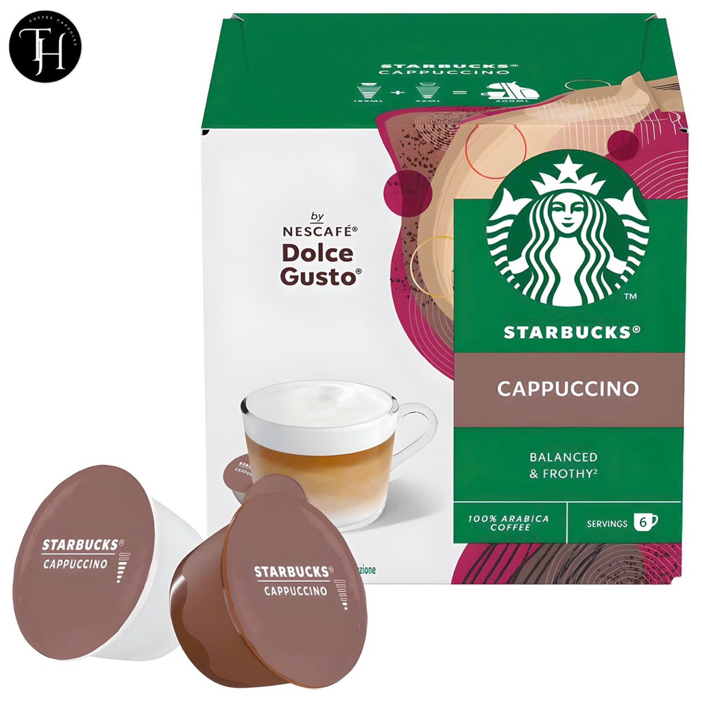 (Dành cho máy Dolce Gusto)- Cafe viên nén Starbucks Dolce Gusto vị Cappuccino Date 08/2026