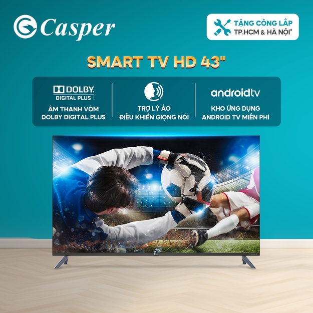 Smart Android Tivi Casper 43 inch HD - E43FAC110 - Chính hãng - Bảo hành 2 năm