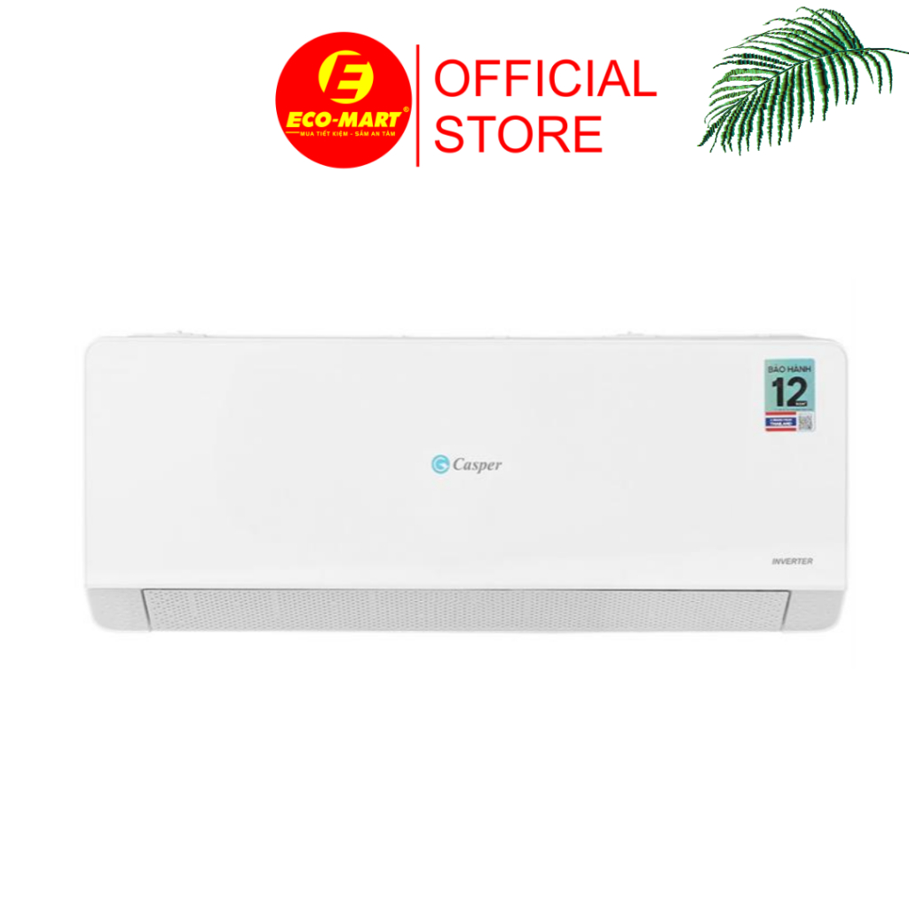 QH-12IU36A Điều hòa Casper 2 chiều Inverter 12000 BTU QH-12IU36A mới 2025 Máy lạnh 1.5HP có lắp đặt