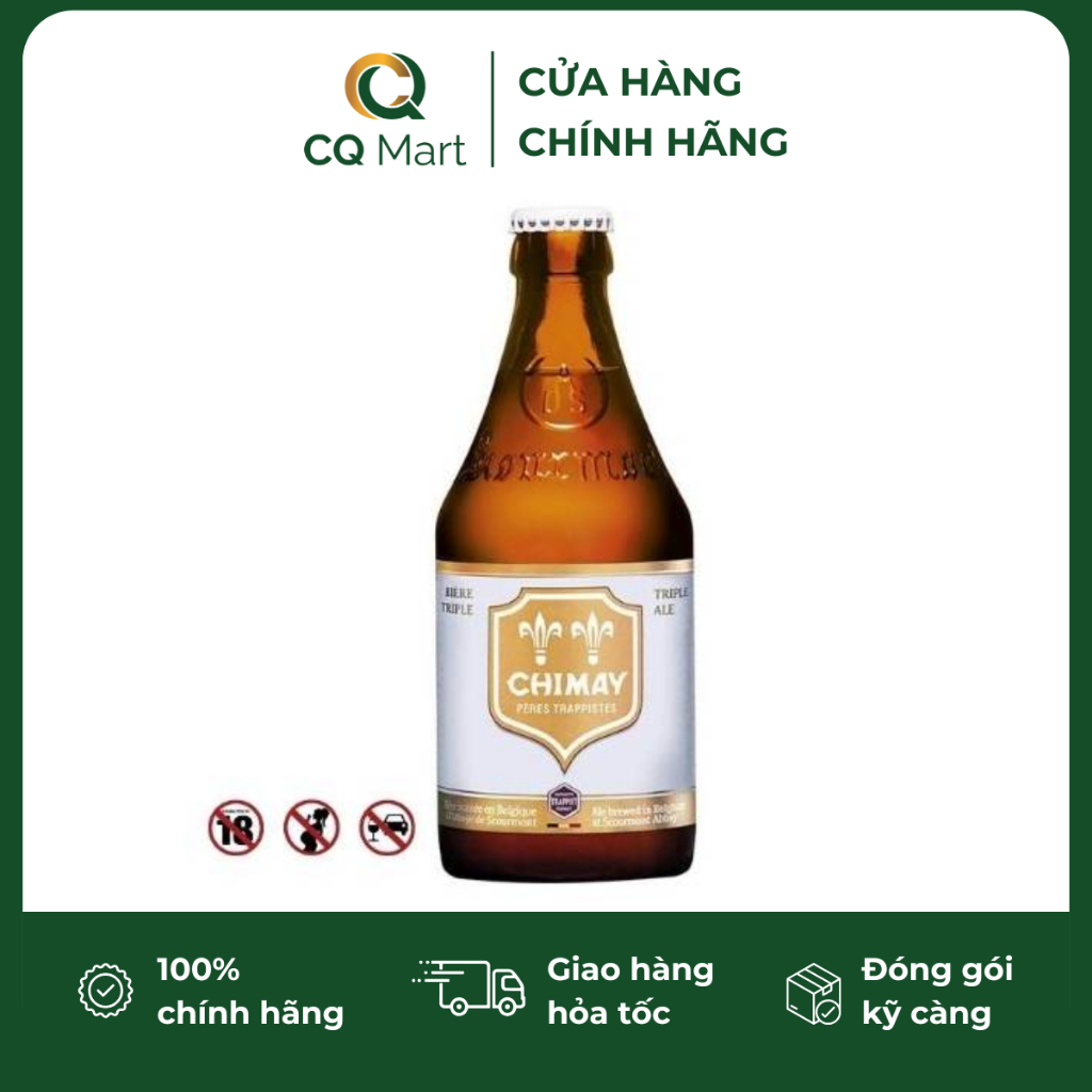 [hỏa tốc] Bia Chimay Triple Ale trắng 8%
