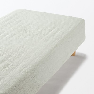 [26SS] MUJI Vỏ Nệm Cotton Seersucker (Nệm cao 18-28cm)