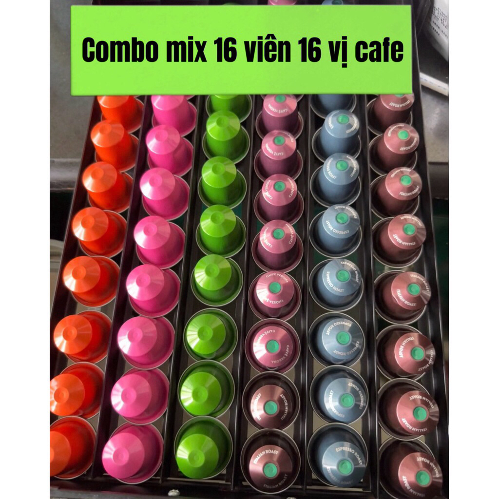 ( Dành cho máy Nespresso) - Combo tổng hợp 16 viên mix vị viên nén Starbucks và Nescafe Nespresso