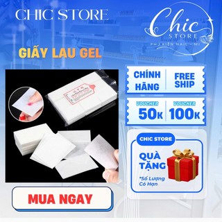 Gói Giấy Lau Gel Nail Cứng Loại Xịn, Không Rụng Lông, Gói 500 Miếng [ CHIC - PHỤ KIỆN NAIL MI ]
