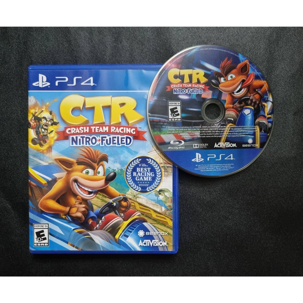 Đĩa game Đua xe Cáo Ps4 CTR Crash Team Racing Nitro Fueled Sony Playstation