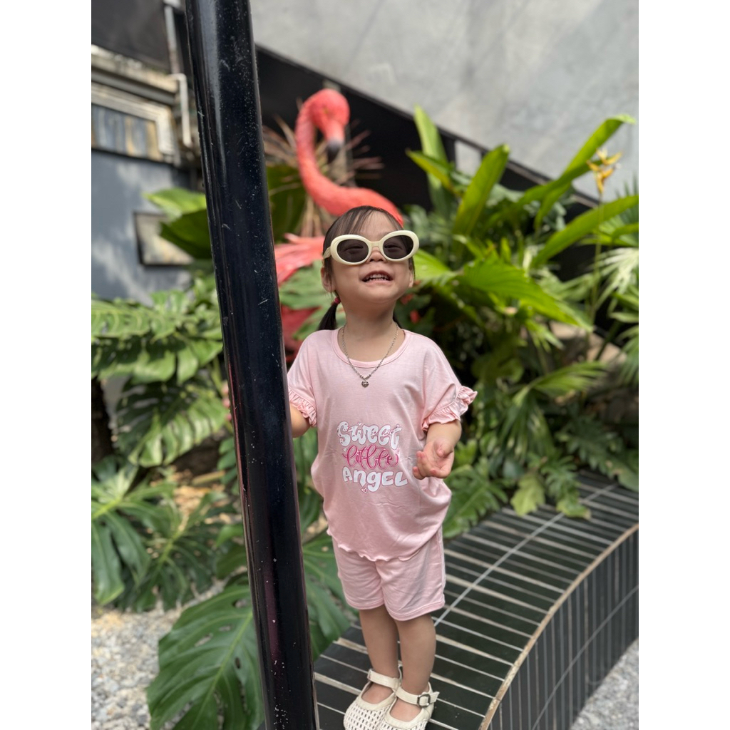 Bộ cộc tay cánh tiên cho bé- Bộ Anminaza