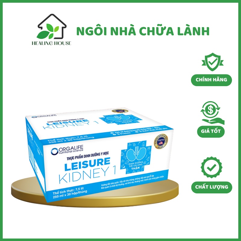 Thùng 30 Hộp Soup Dinh Dưỡng Leisure Kidney 1 (250ml) - Giảm Protein, Bảo Vệ Chức Năng Thận, GI Thấp