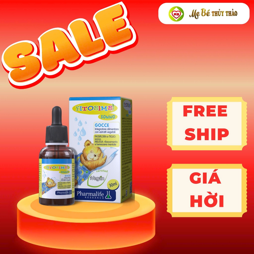Siro ngủ ngon Fitobimbi Sono lọ 30ml chính hãng