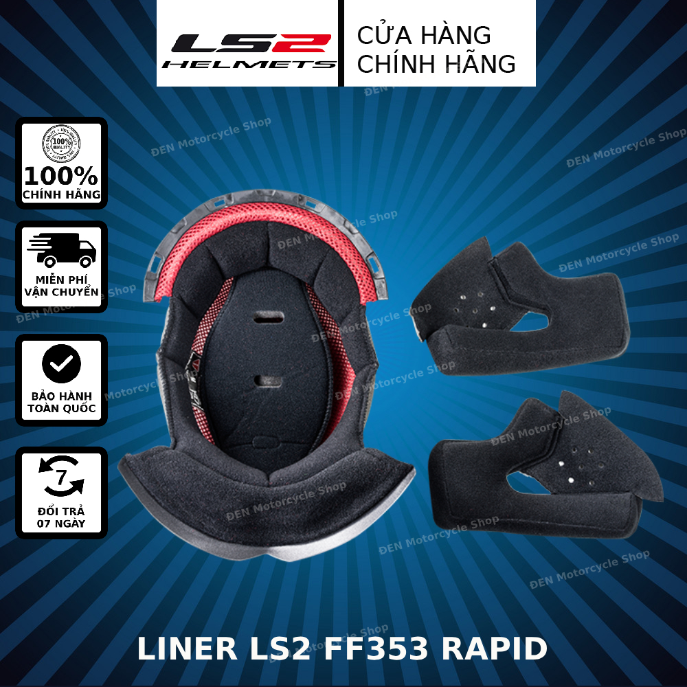 Lót thay thế mũ bảo hiểm LS2 FF353 RAPID