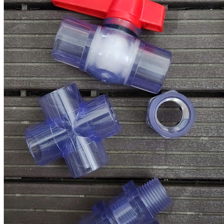 Phụ kiện Ống nhựa PVC trong suốt, Cút nối, Cút thẳng 90 độ chữ Y chữ T