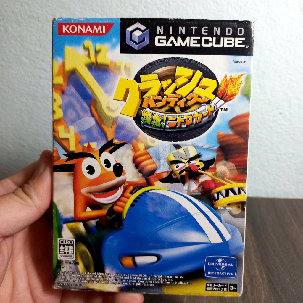 Crash Bandicoot Nitro Kart Gamecube Nhật Fullbox Racing Game
