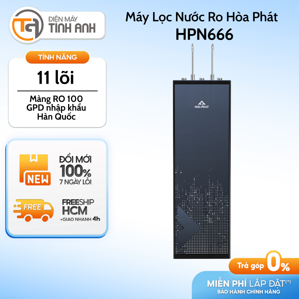 Máy Lọc Nước Ro Hydrogen Hòa Phát 11 Lõi HPN666
