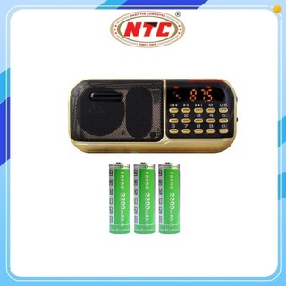 Loa đa năng đài fm bkk k39 có 2 khe gắn thẻ nhớ và đèn pin chiếu sáng - pin khủng 6600mah