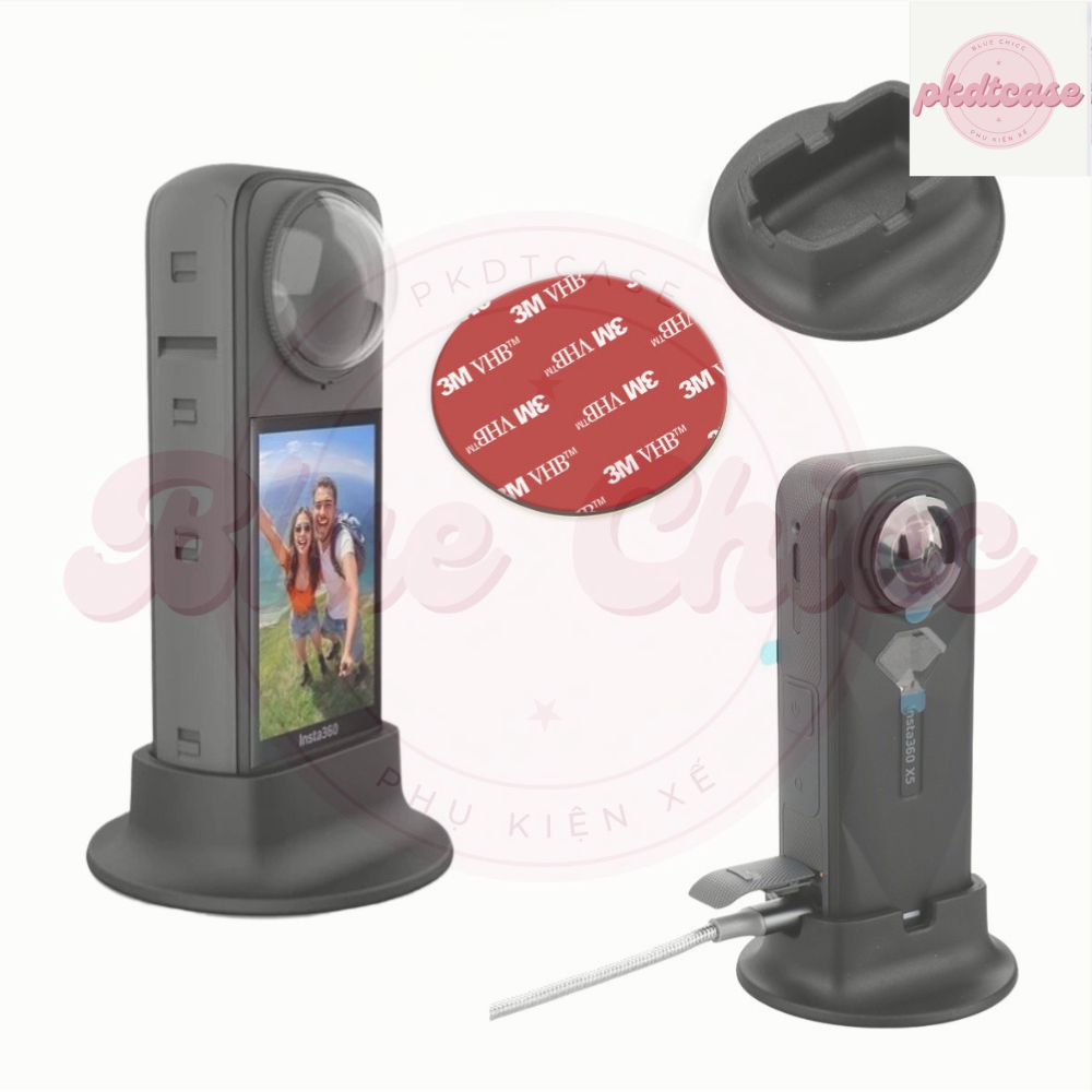 Đế Để Bàn Silicon Cho Insta360 X4 X5,Giá Đỡ Silicon Đế Bảo Vệ Cho Insta 360 X4 X5 Camera Phụ Kiện .