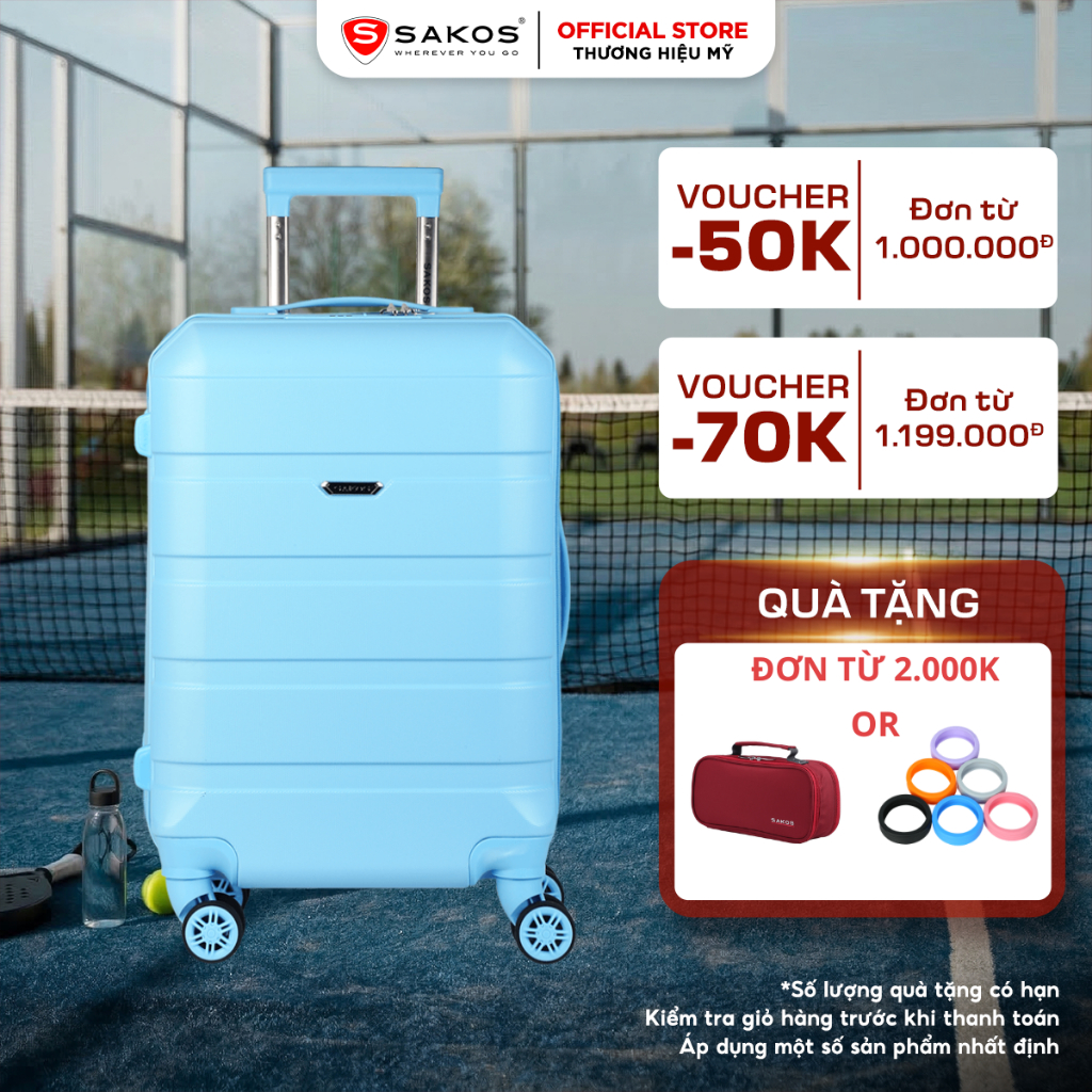 Vali Kéo Nhựa Du Lịch SAKOS  AVENIR Z24 - Size M (24inch)/ Ký Gửi - Khóa TSA - Nhựa PC