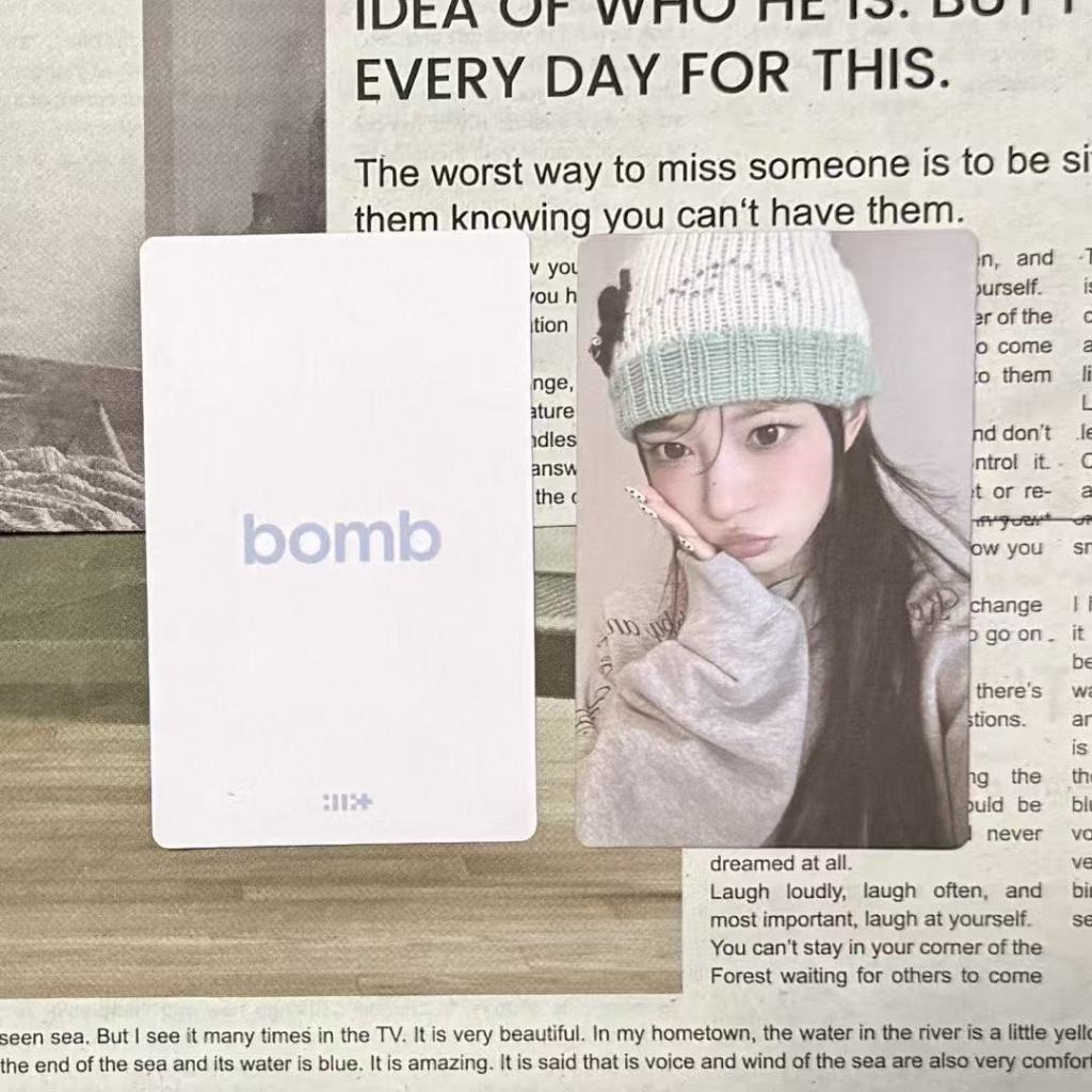 Illit returns to mini3 bomb electronic specialty card, border cute flower moka specialty card