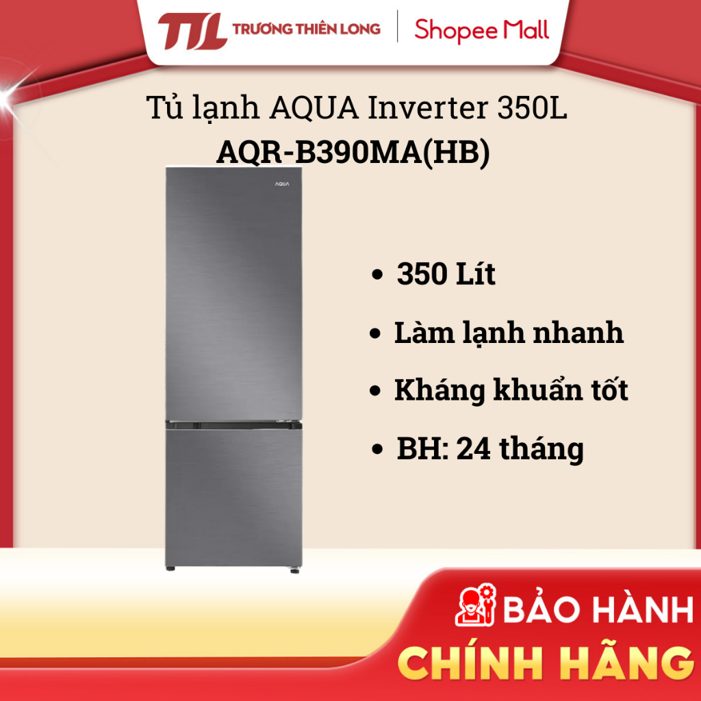 AQR-B390MA(HB) - Tủ Lạnh Aqua Inverter AQR-B390MA(HB) [TOÀN QUỐC]