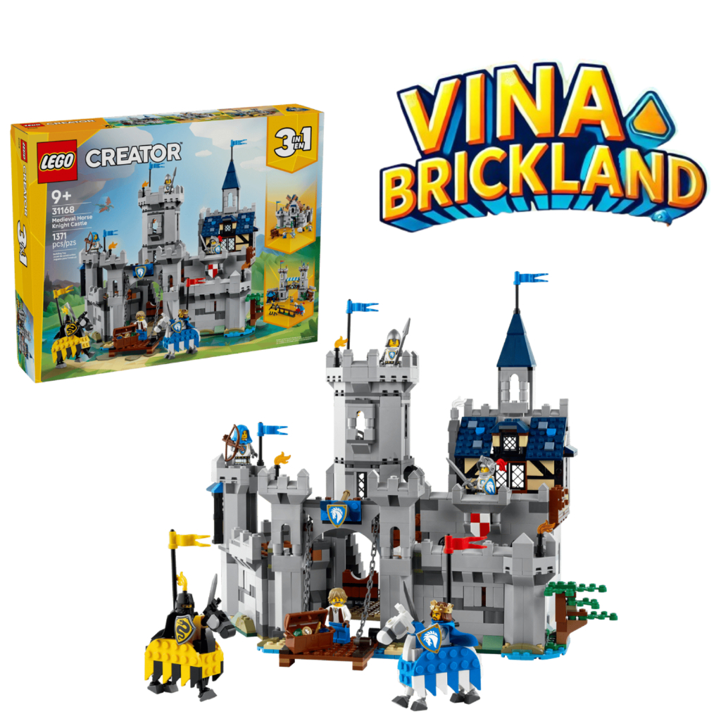 Bộ LEGO 31168 lâu đài hiệp sĩ ngựa thời trung cổ
