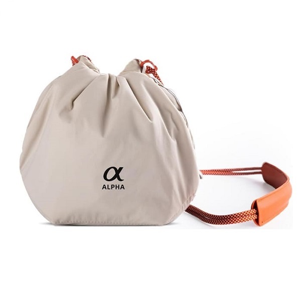 Túi Máy Ảnh PGYTECH OneGo Drawstring - Logo Sony Alpha - Màu Ivory