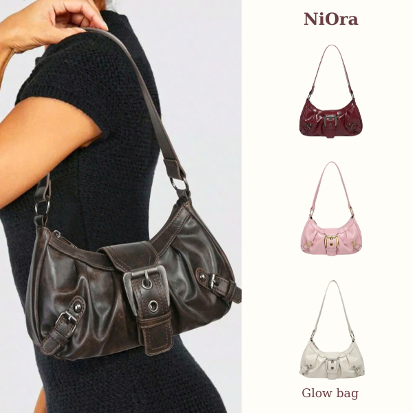 Túi Da Bản Nâng Cấp Vintage Chic NiOra Glow Bag NOO7