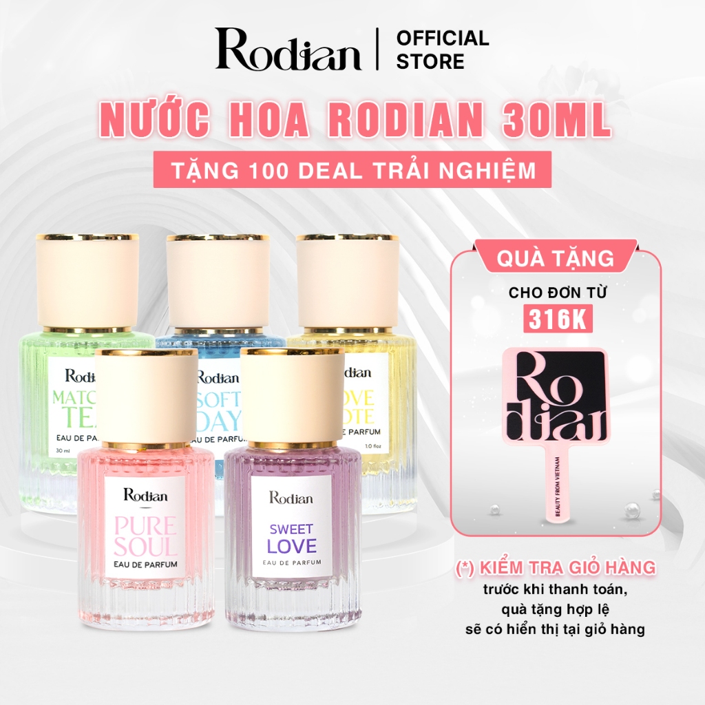 Nước Hoa Nữ Rodian Hương Ngọt Ngào Nữ Tính, Lưu Hương Đến 6 Giờ 30ml